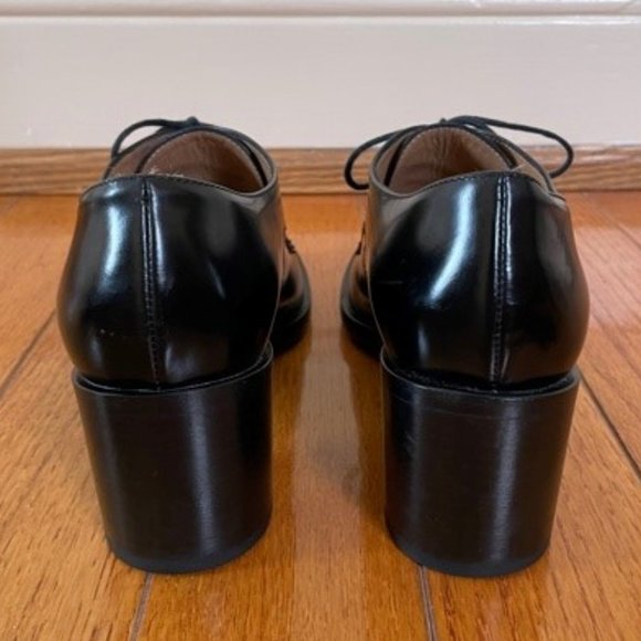 Fratelli Rossetti Black Leather Heeled Lace up Shoes Size 37.5 IT (7.5 US) - Picture 9 of 9